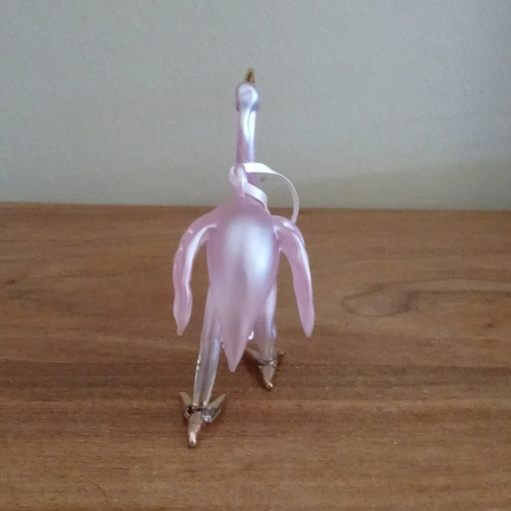 Pink flamingo ornament